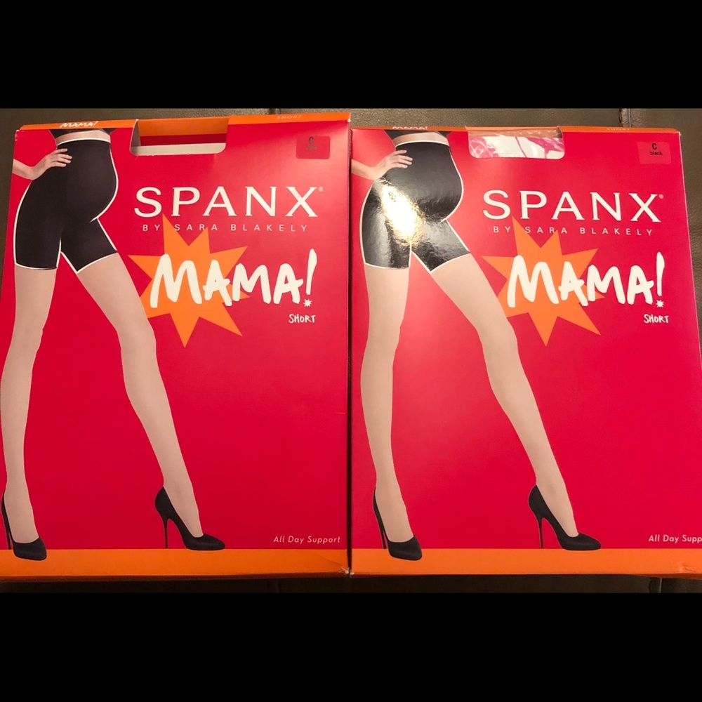 Spanx Maternity Shorts - size C - black & nude